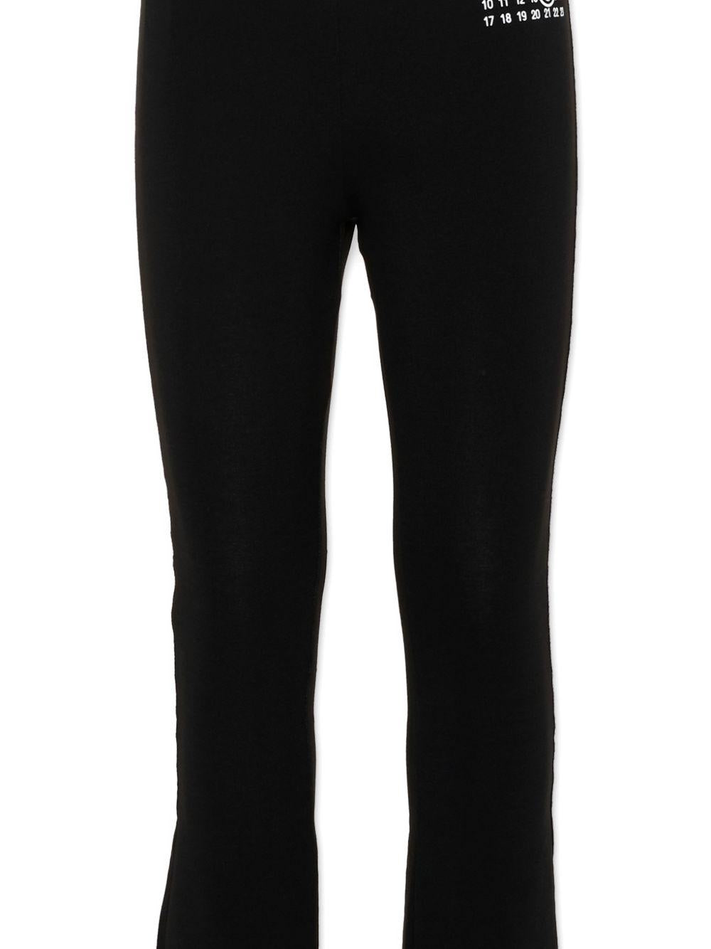 Leggings nera per bambina M60699MM06L M6900 MM6 Kids 