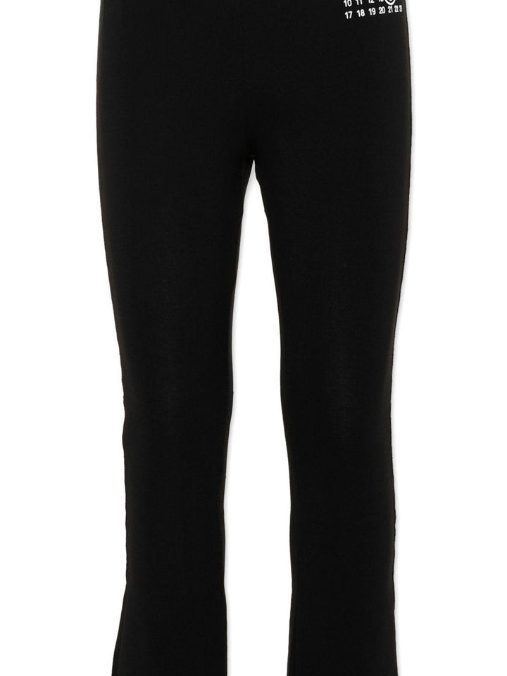 Leggings nera per bambina M60699MM06L M6900 MM6 Kids 