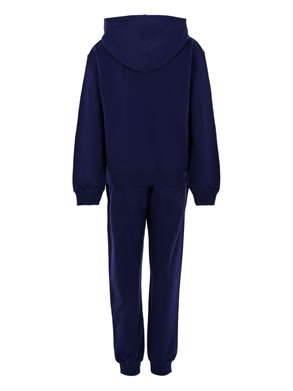 Completo blu navy per bambino HUK04ALCA40 40016 Moschino Kids 