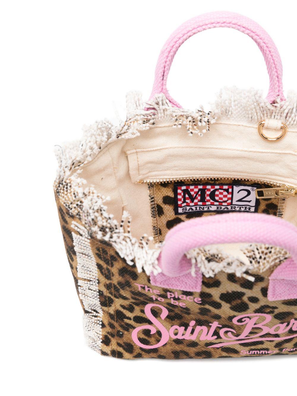 Borsetta leopardata marrone per bambina VAMI001 02591L MC2 Saint Barth Kids 
