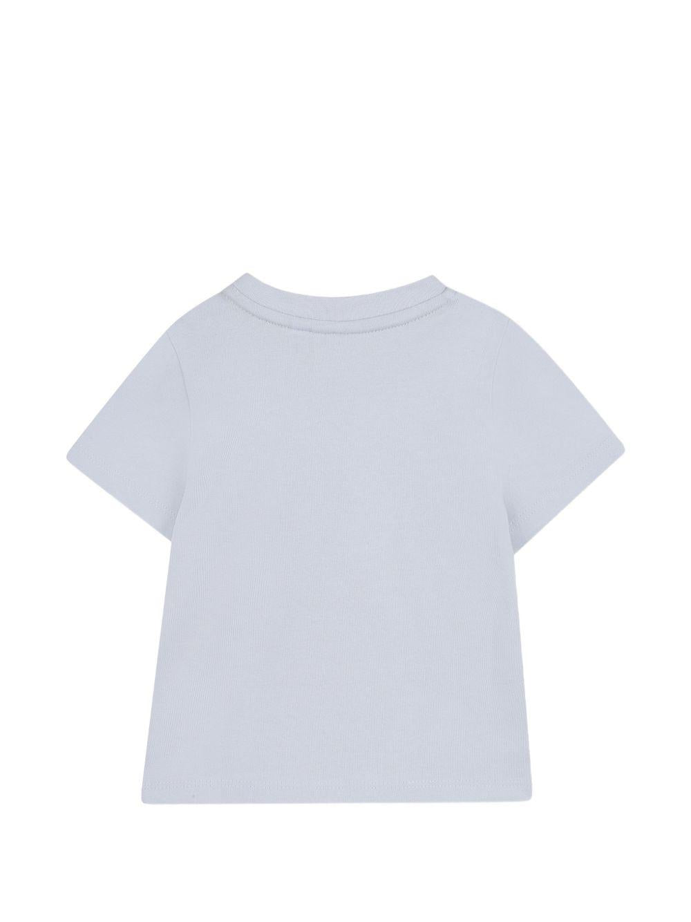 T-shirt azzurra per neonato J52879 78K Boss Kids 