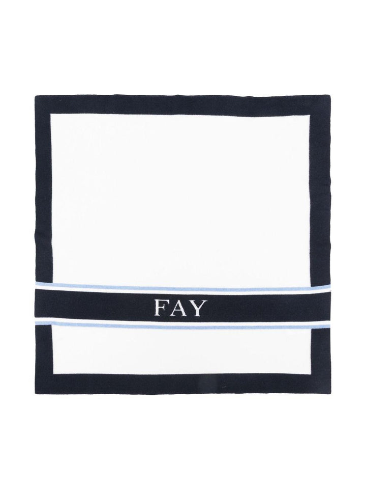 Coperta bianca/blu per neonato FX0500W0023 101BL Fay Kids 