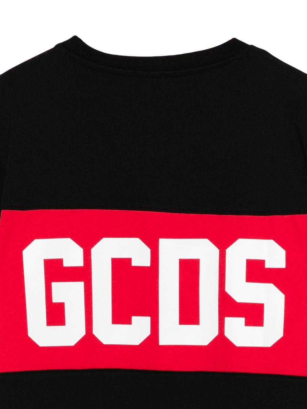 T-shirt nero per bambino B2JU2329JF1 99 Gcds Kids 