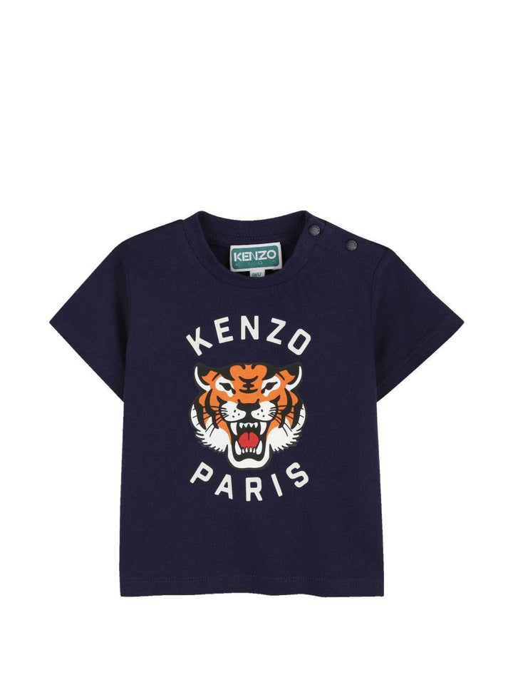 T-shirt blu navy per neonato K61718 84N Kenzo Kids 