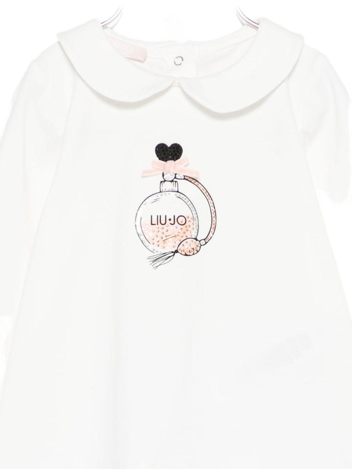 T-shit bianca per neonata HF5040J0088 M9738 Liu Jo 