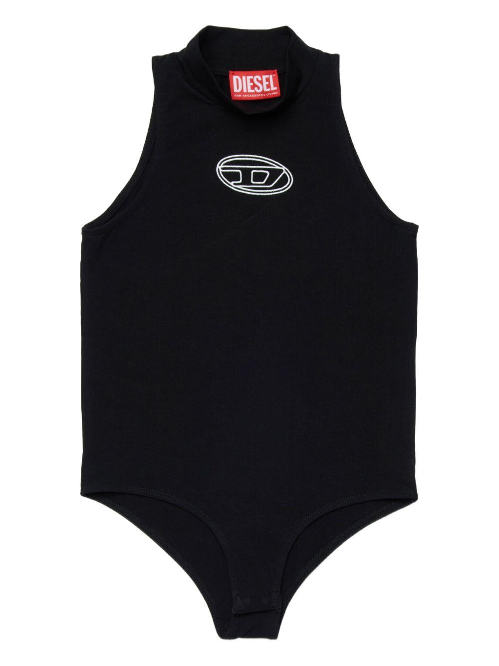 Body nero per bambina J02577KYA0L K900 Diesel Kids 