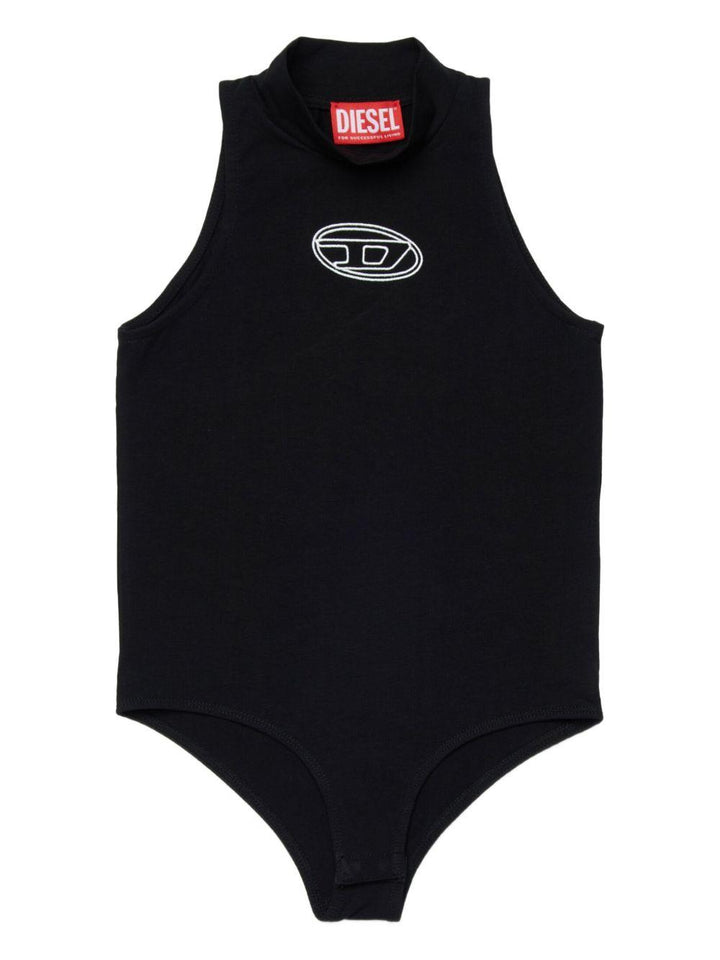 Body nero per bambina J02577KYA0L K900 Diesel Kids 