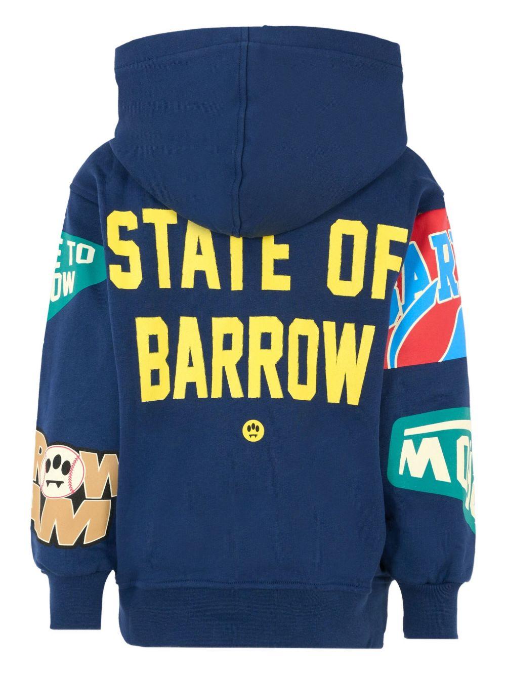 Felpa blu navy per bambino F5BKJUHS078 060 Barrow Kids 