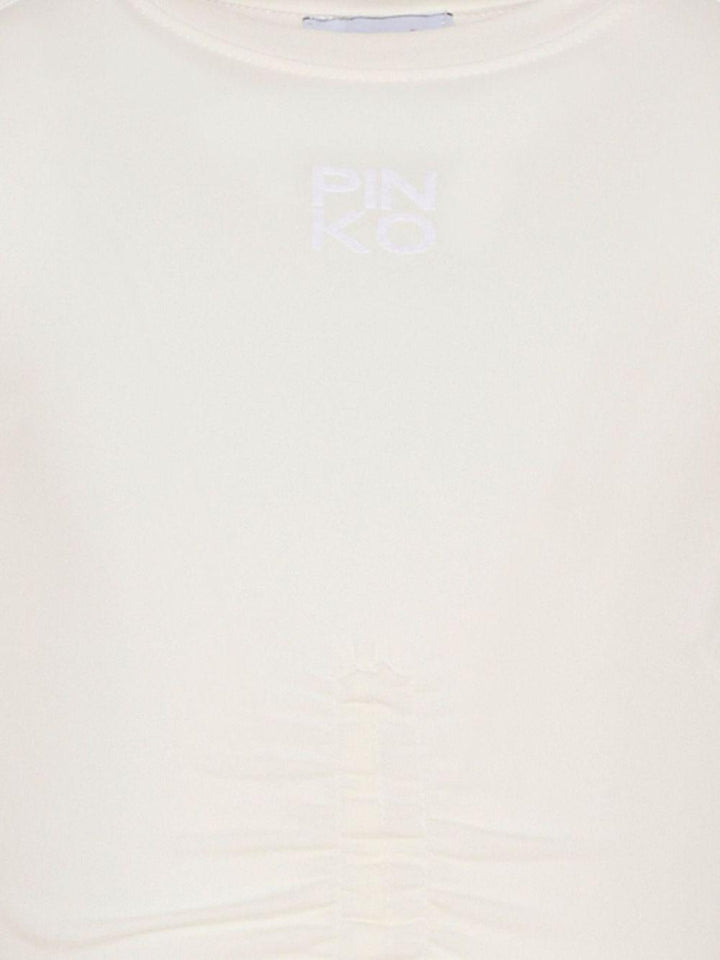 T-shirt bianco per bambina KFTS023CJE013 0065 Pinko Kids 