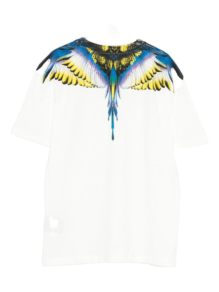 T-shirt bianca per bambino F5CMJBTH064 002 Marcelo Burlon Kids 