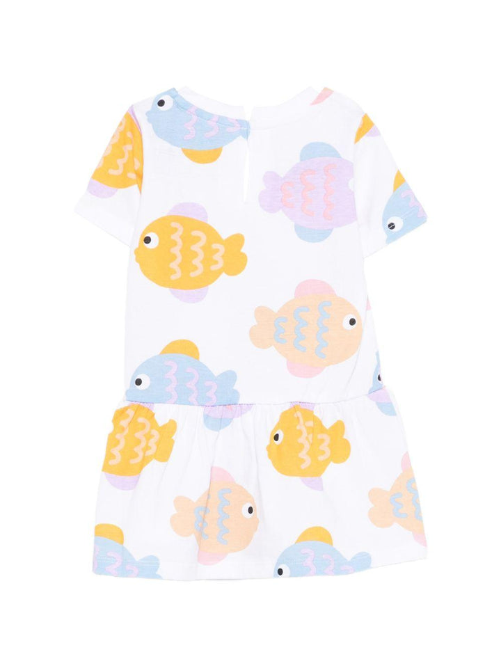 Abito bianco/multicolor per neonata TY1081Z3573 100MC Stella McCartney Kids 