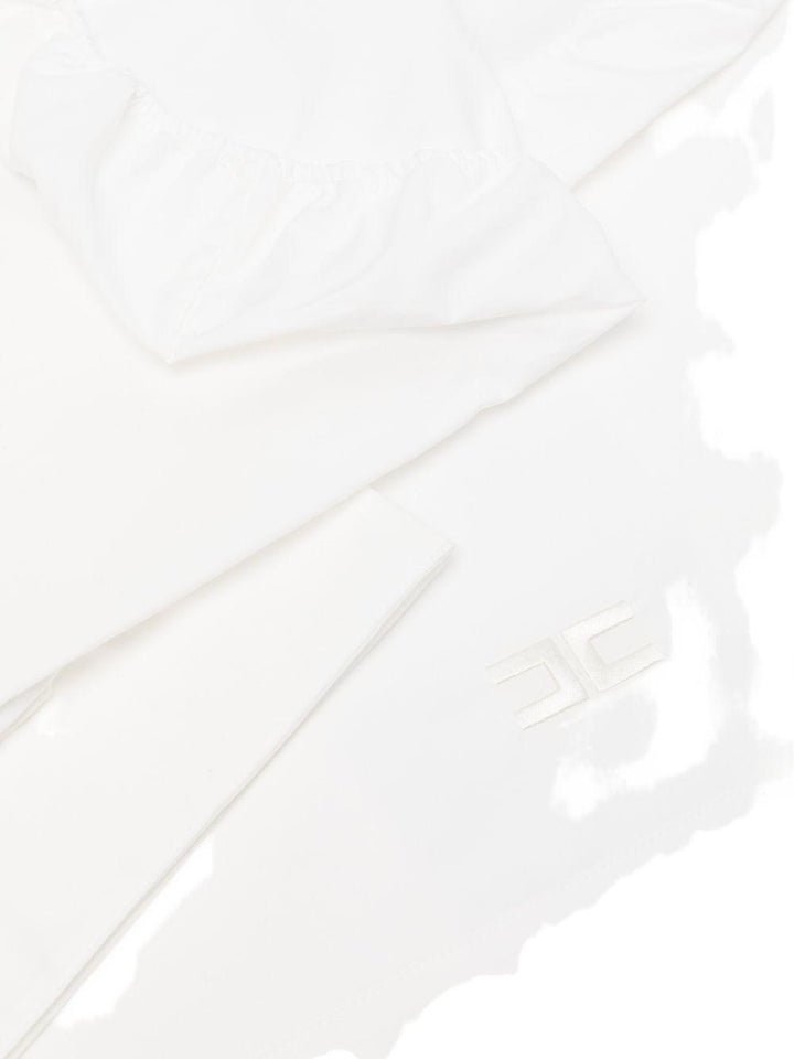 Lenzuola bianca per neonata ENLE0200CA270 0195 Elisabetta Franchi Kids 