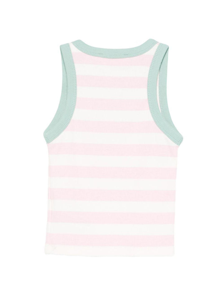 T-shirt rosa/bianco/verde per bambina BLUE002 03353L MC2 Saint Barth Kids 