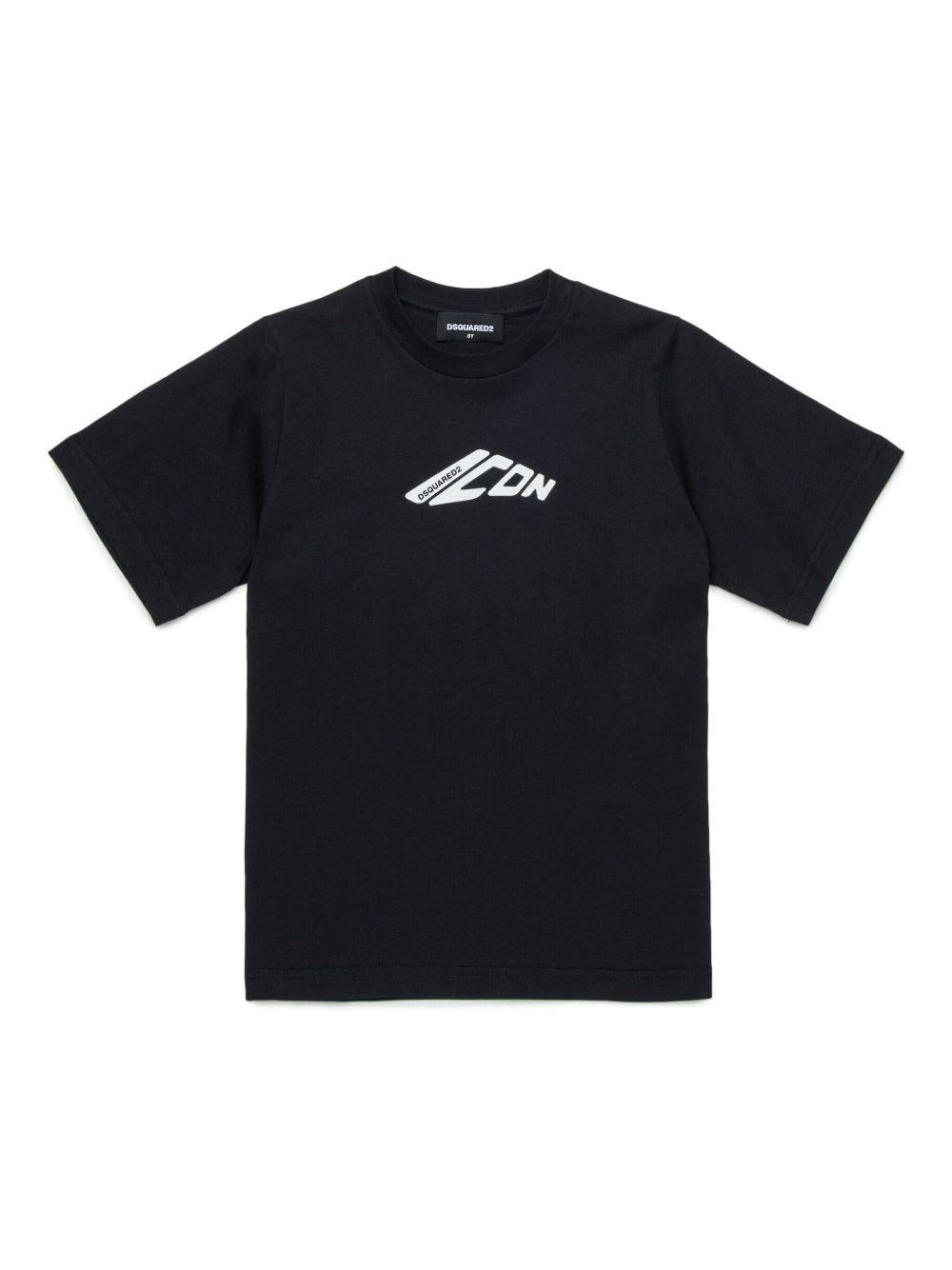 T-shirt nera Icon per bambino