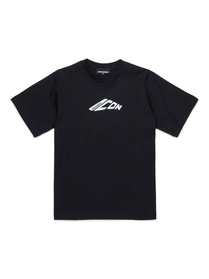 T-shirt nera Icon per bambino
