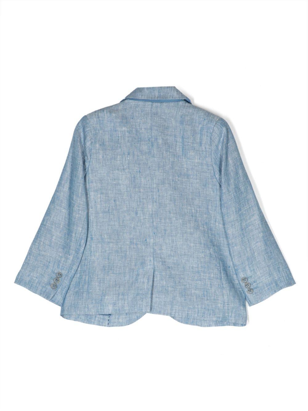 Blazer azzurro per neonato in lino