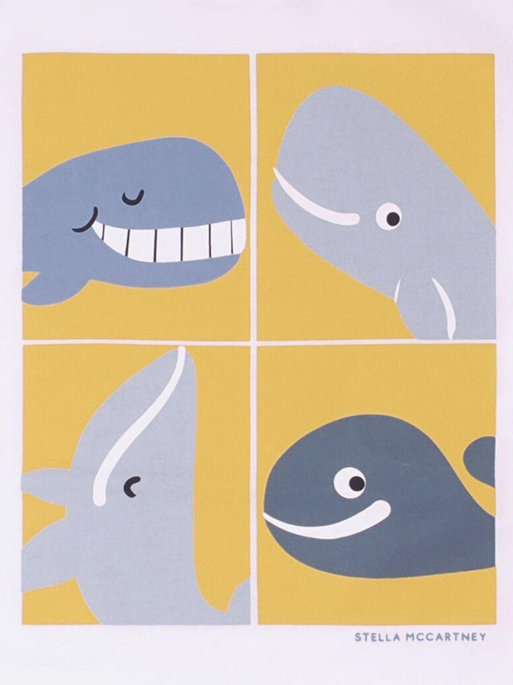 T-shirt bianca per neonato TY8560Z0434 100 Stella McCartney Kids 