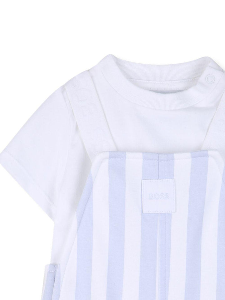 Completo bianco/azzurro per neonato J53038 771 Boss Kids 