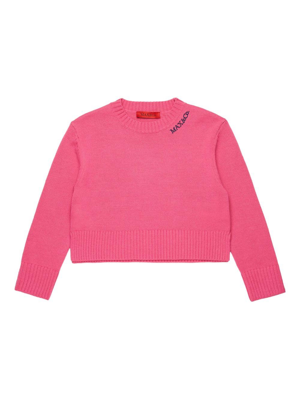 Maglione rosa per bambina MX0251MX043 MX309 Max&co Kids 