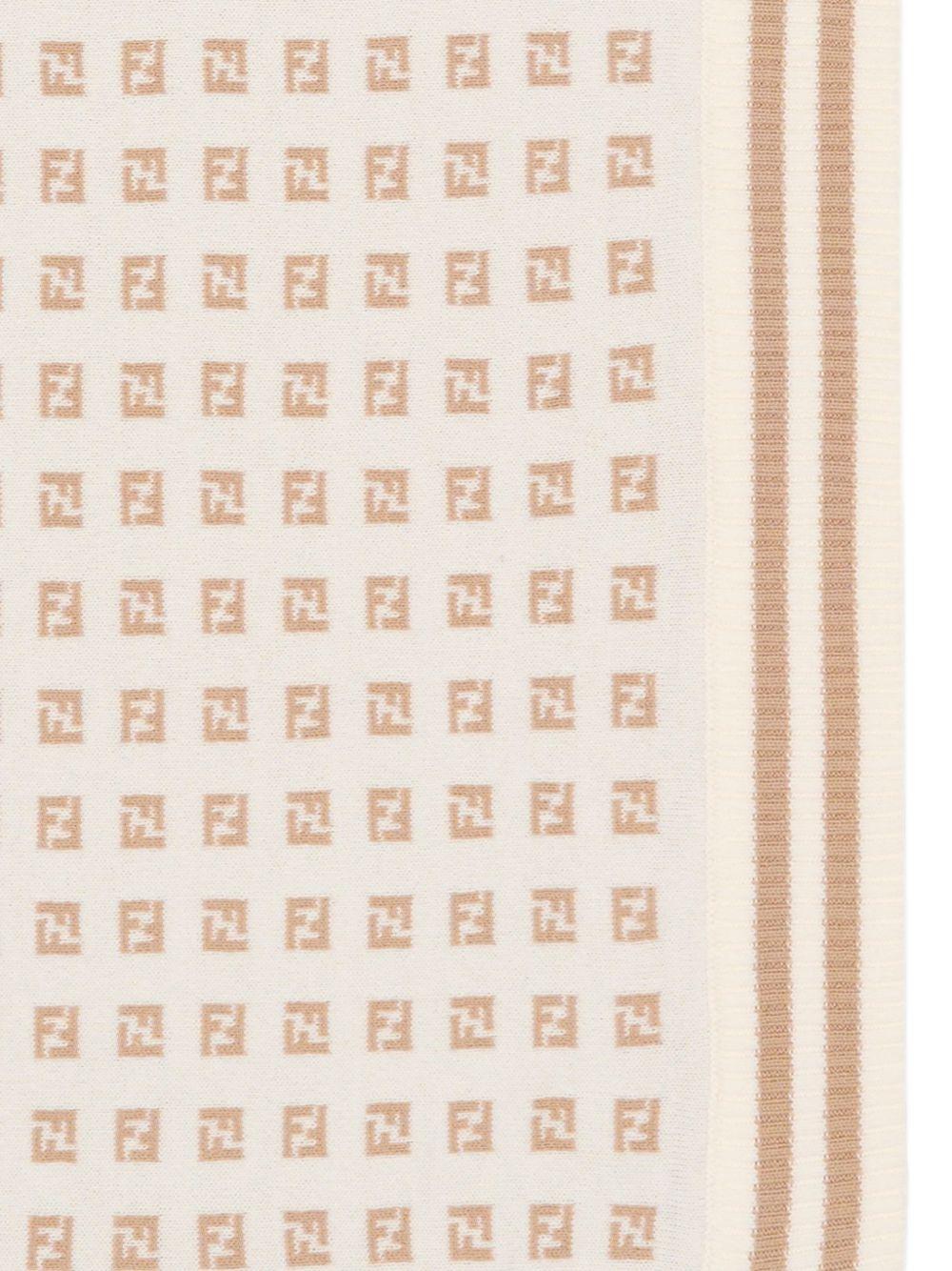 Coperta beige/naturale per neonato BUJ325AYMY F1PCP Fendi Kids 