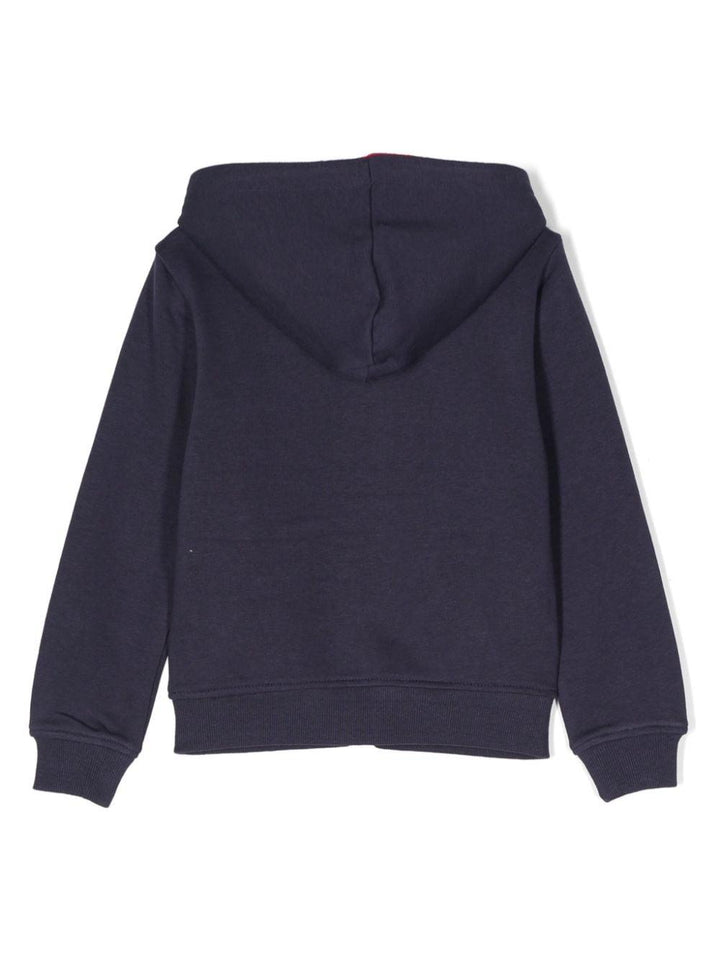Felpa blu navy per bambino con logo