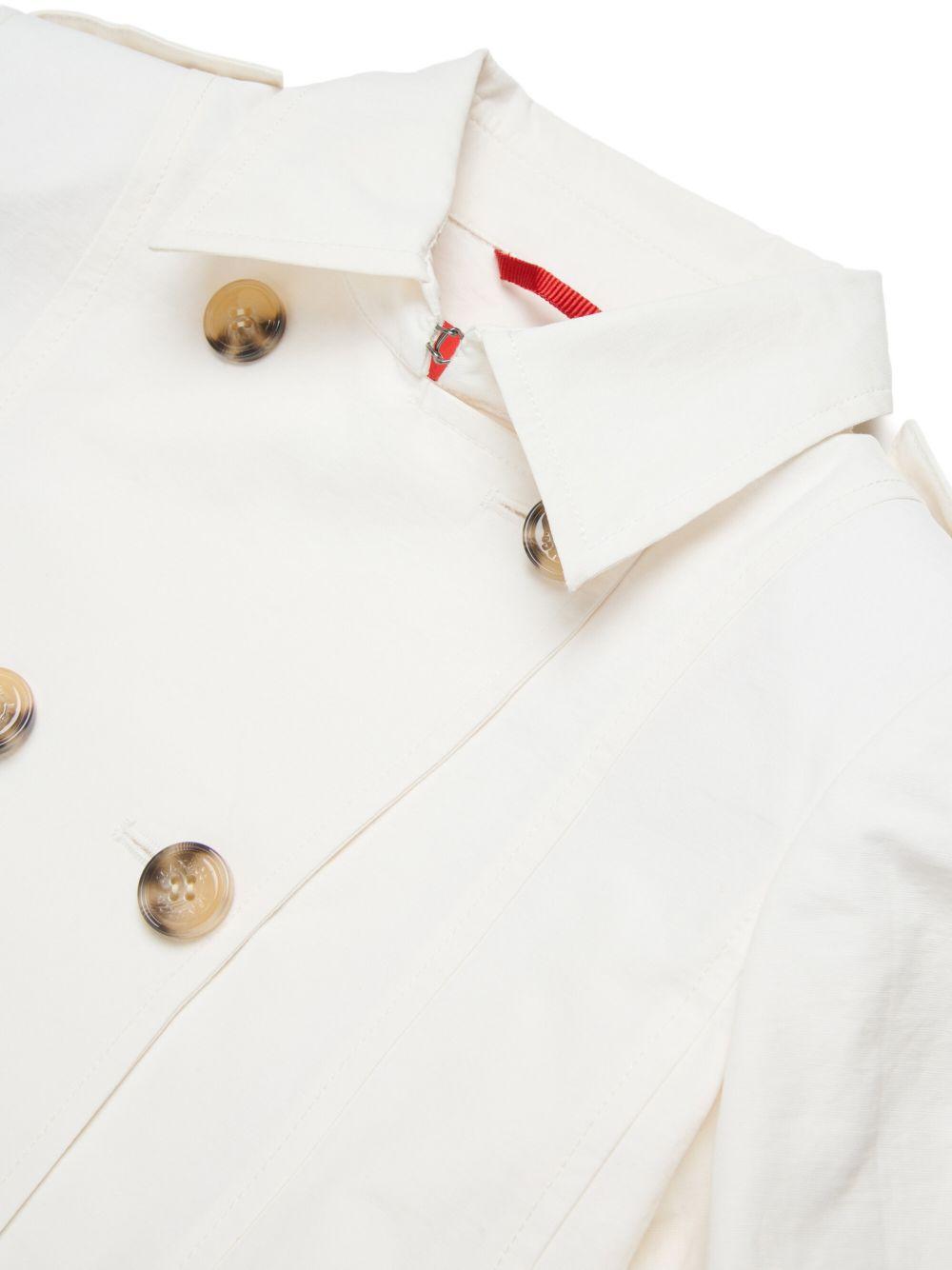 Trench bianco per bambina MX0011MX003 MX104 Max&co Kids 