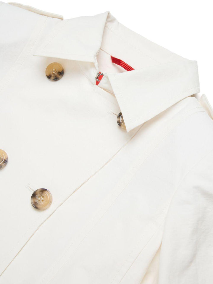 Trench bianco per bambina MX0011MX003 MX104 Max&co Kids 