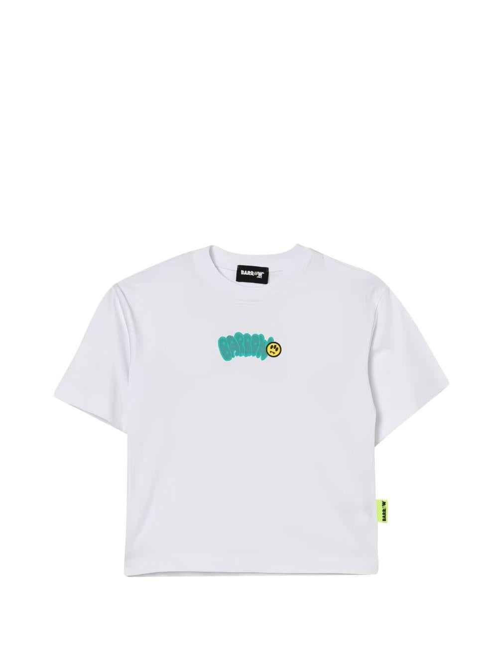T-shirt bianca per bambina S6BKJUTH007 002 Barrow Kids 