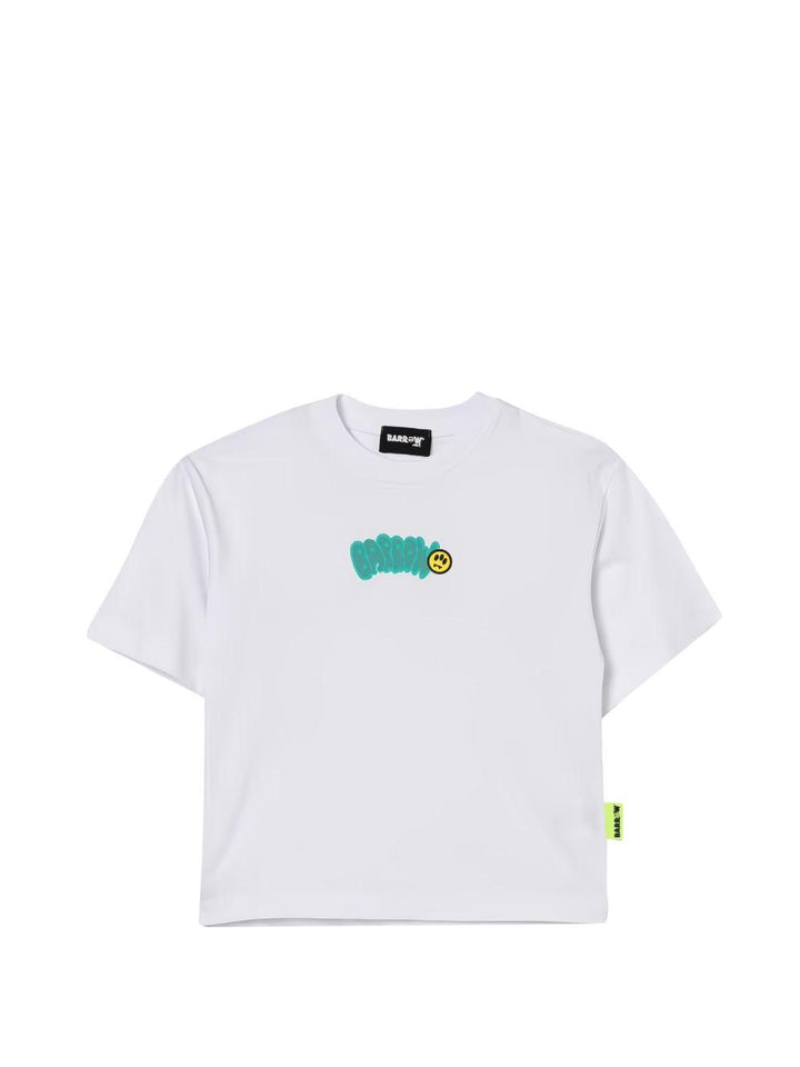T-shirt bianca per bambina S6BKJUTH007 002 Barrow Kids 
