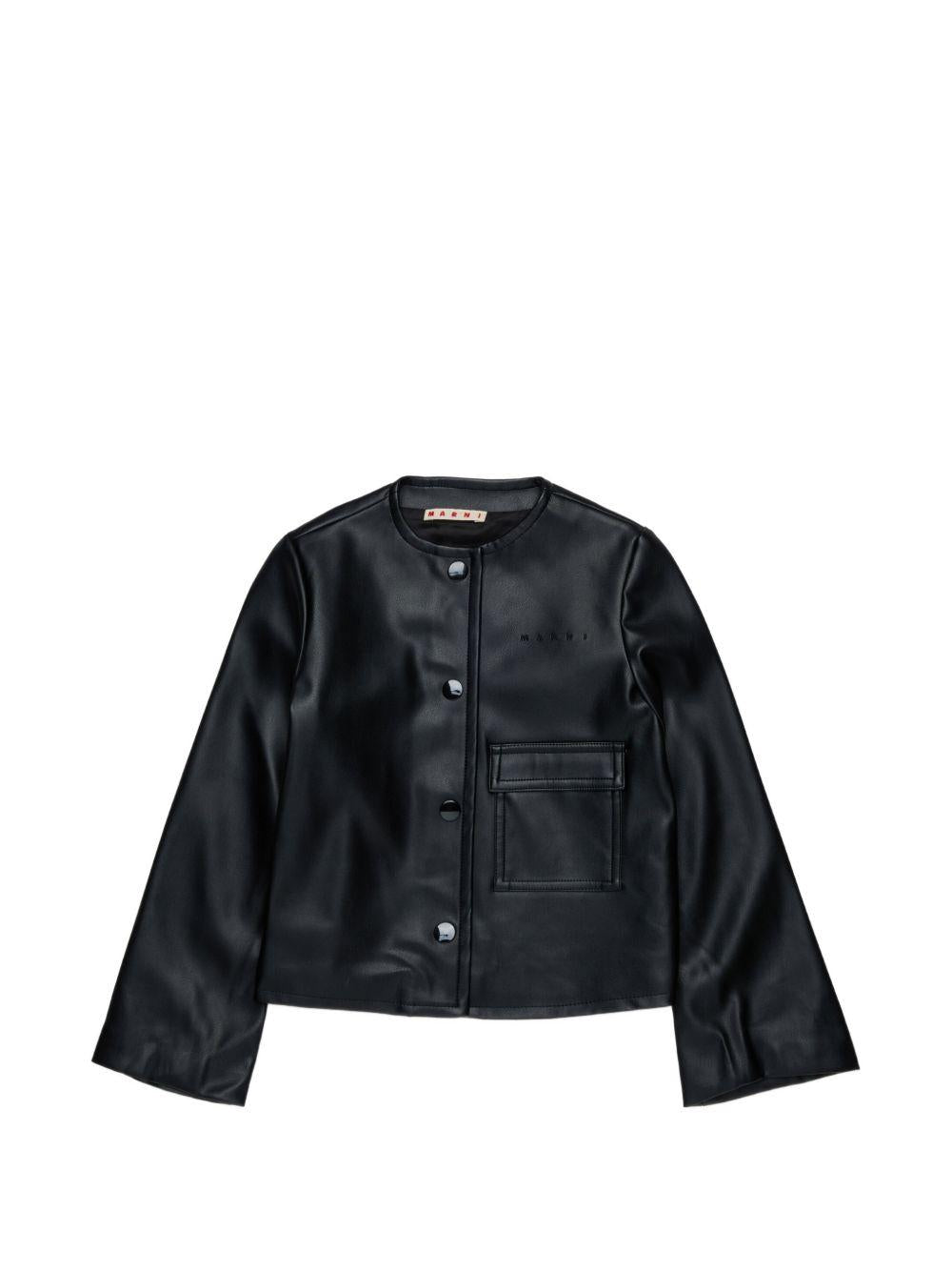 Giacca nera per bambina M01929M00W2 0M900 Marni Kids 