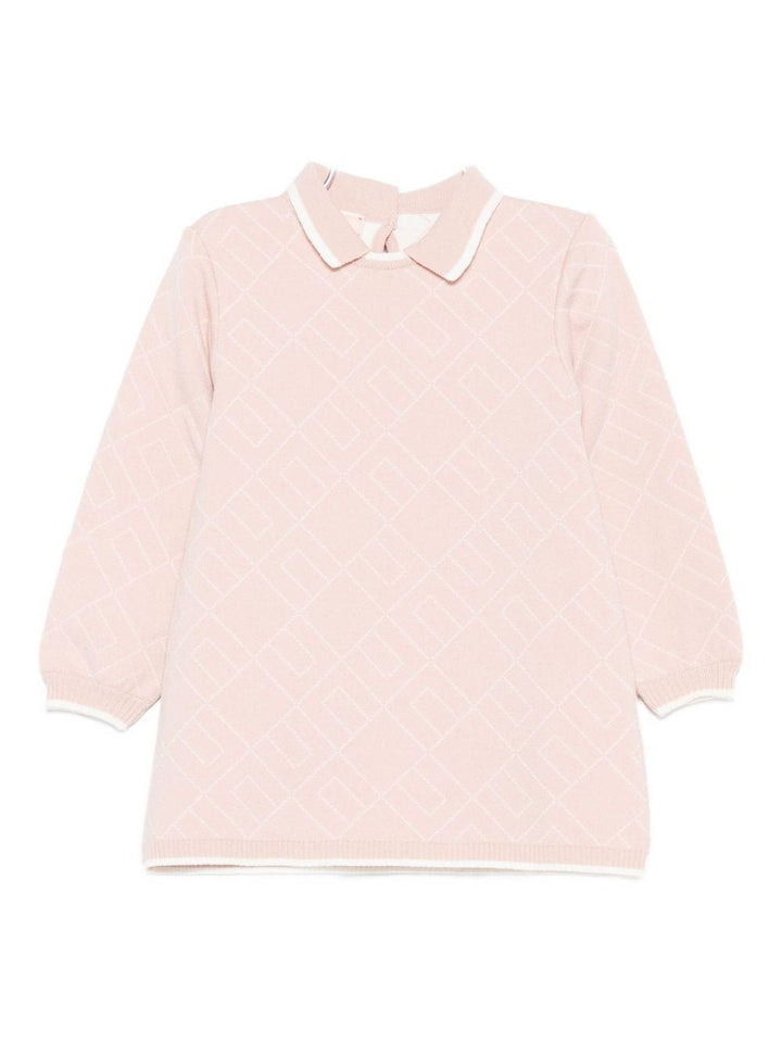 Abito rosa chiaro per neonata ENAB067CFL229 D770 Elisabetta Franchi Kids 
