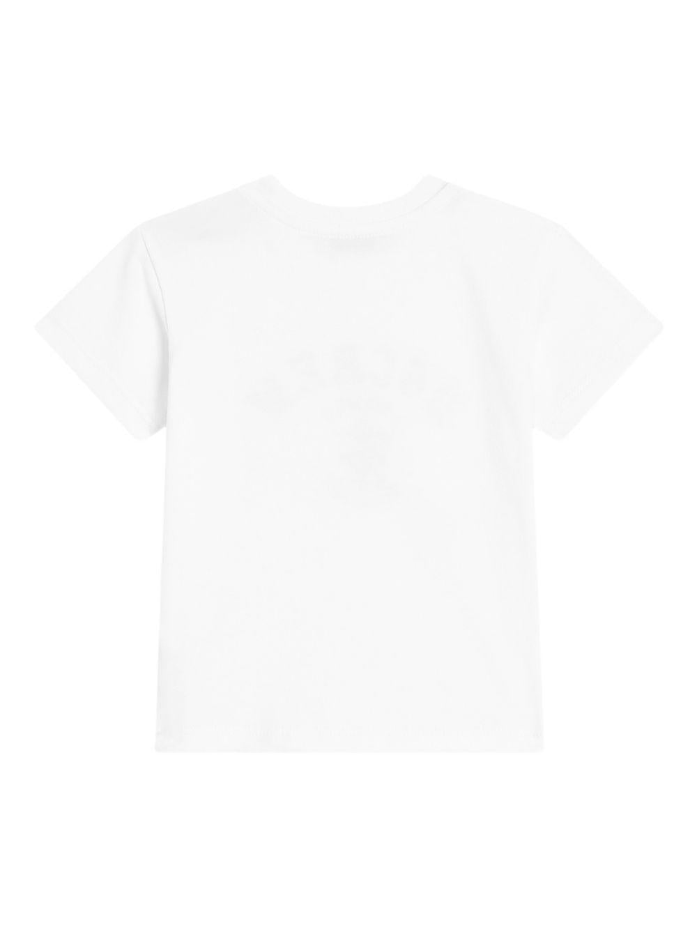 T-shirt bianca per neonato L1JTEYG7PUD W0111 Dolce & Gabbana Kids 