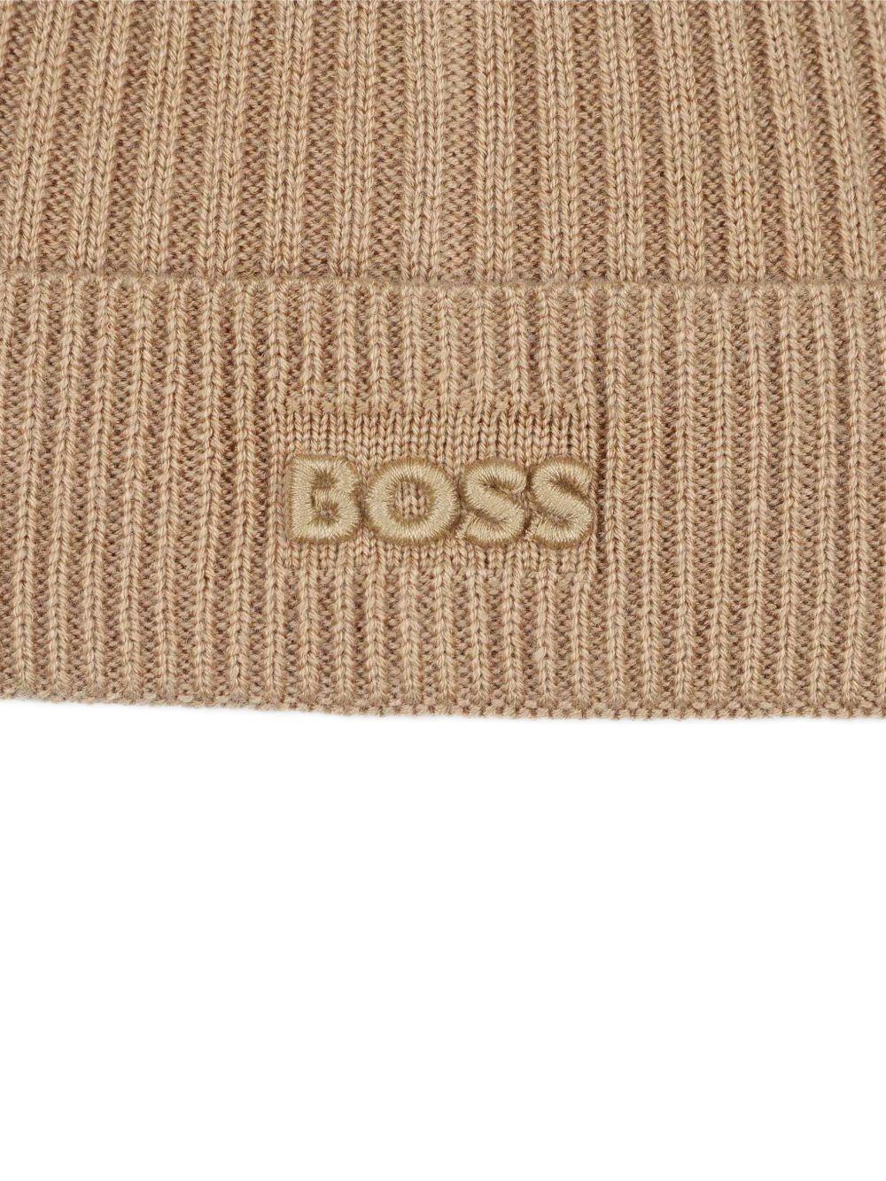 Cappello marrone chiaro per bambino J52650 269 Boss Kids 