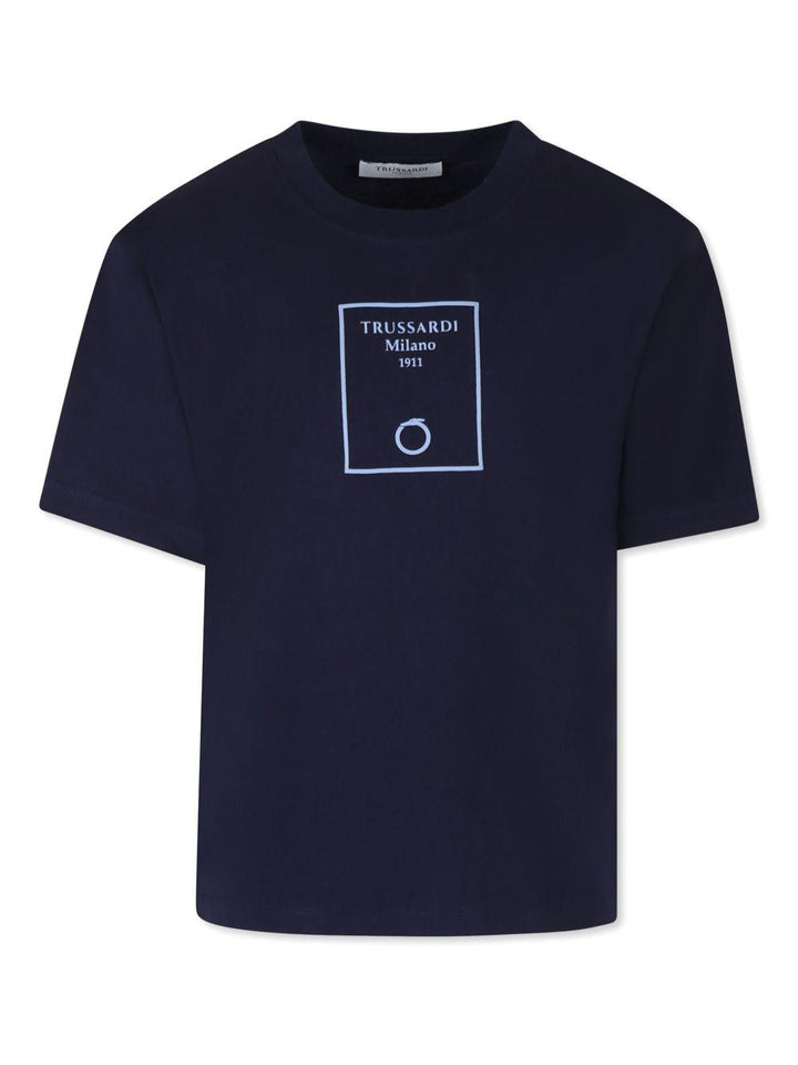 T-shirt blu navy per bambino