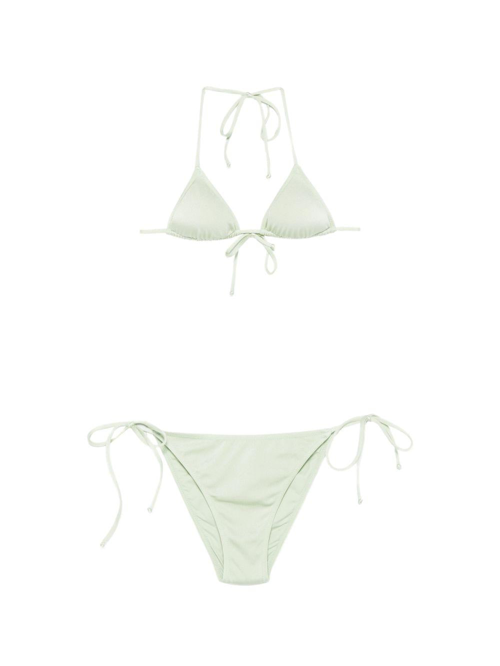 Costume due pezzi menta chiaro per bambina LEH00011 00185L MC2 Saint Barth Kids 