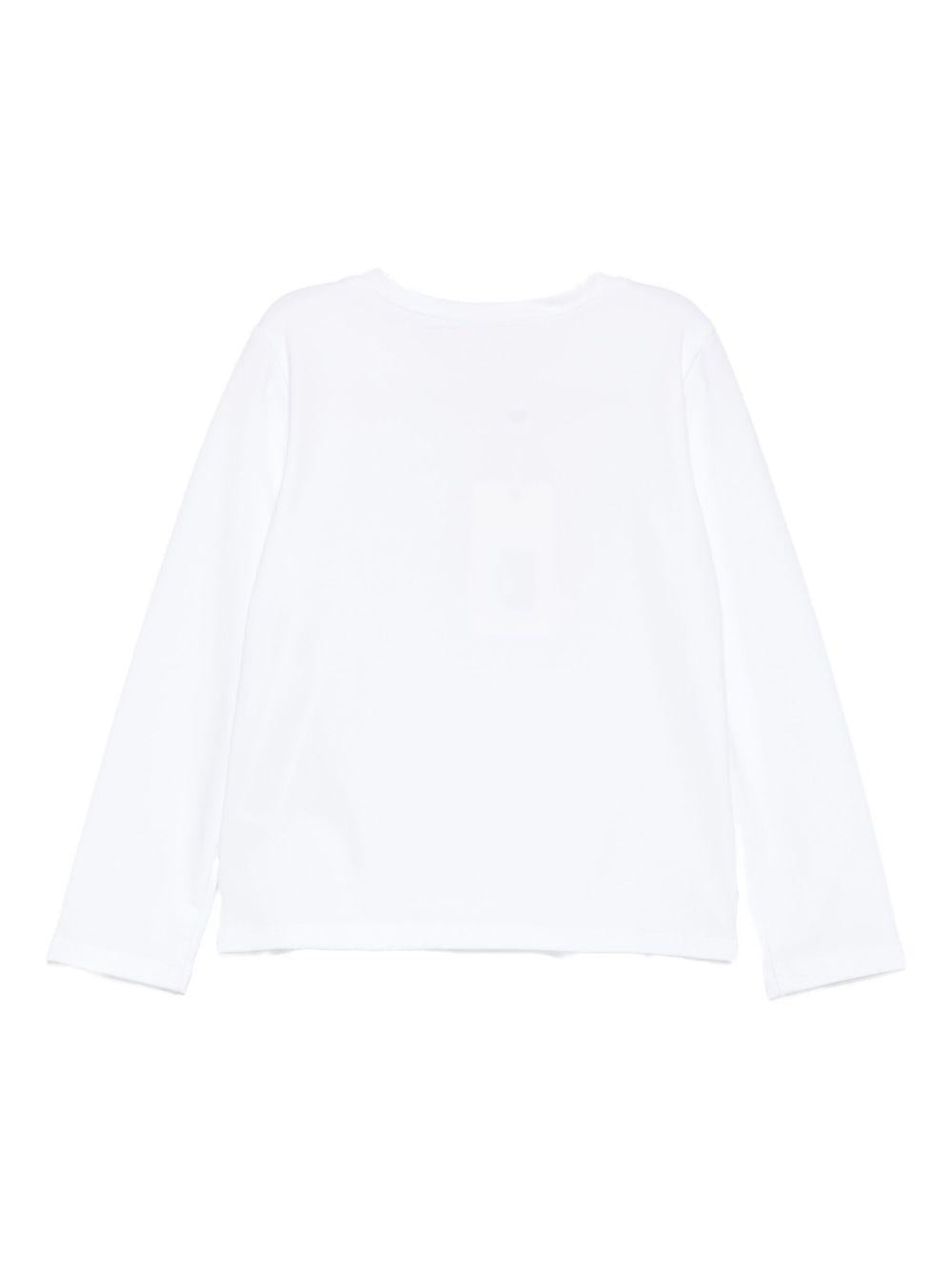 T-shirt bianca per bambina 252GB2260 00526 Twin Set 