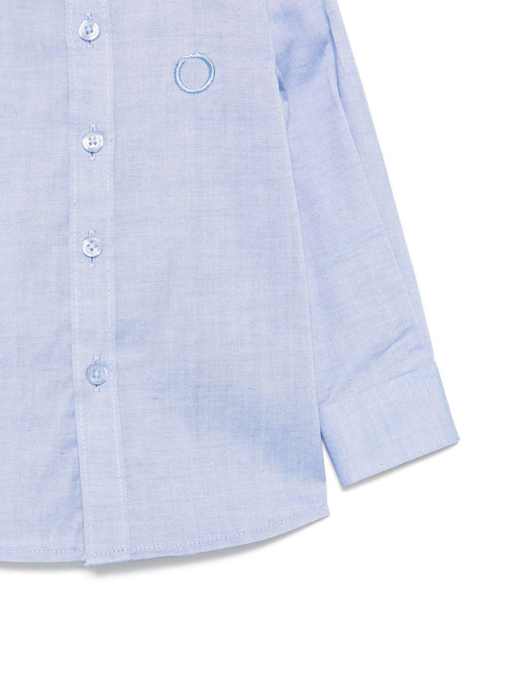 Camicia blu fiordaliso per neonato