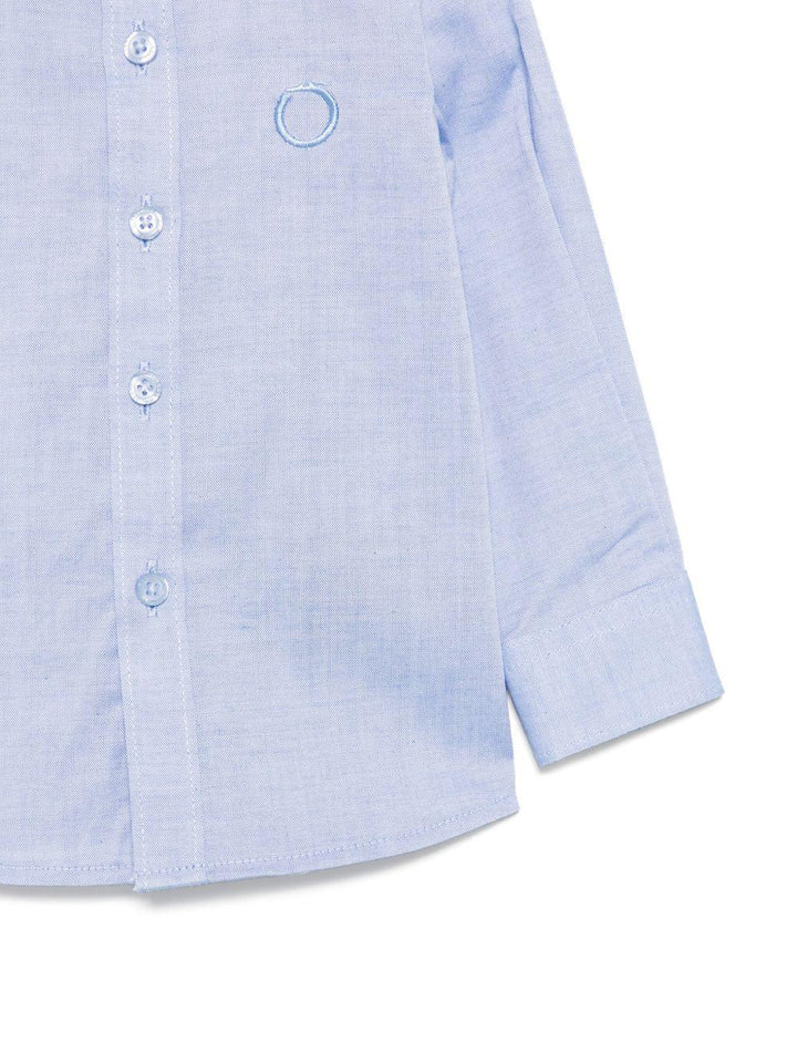 Camicia blu fiordaliso per neonato