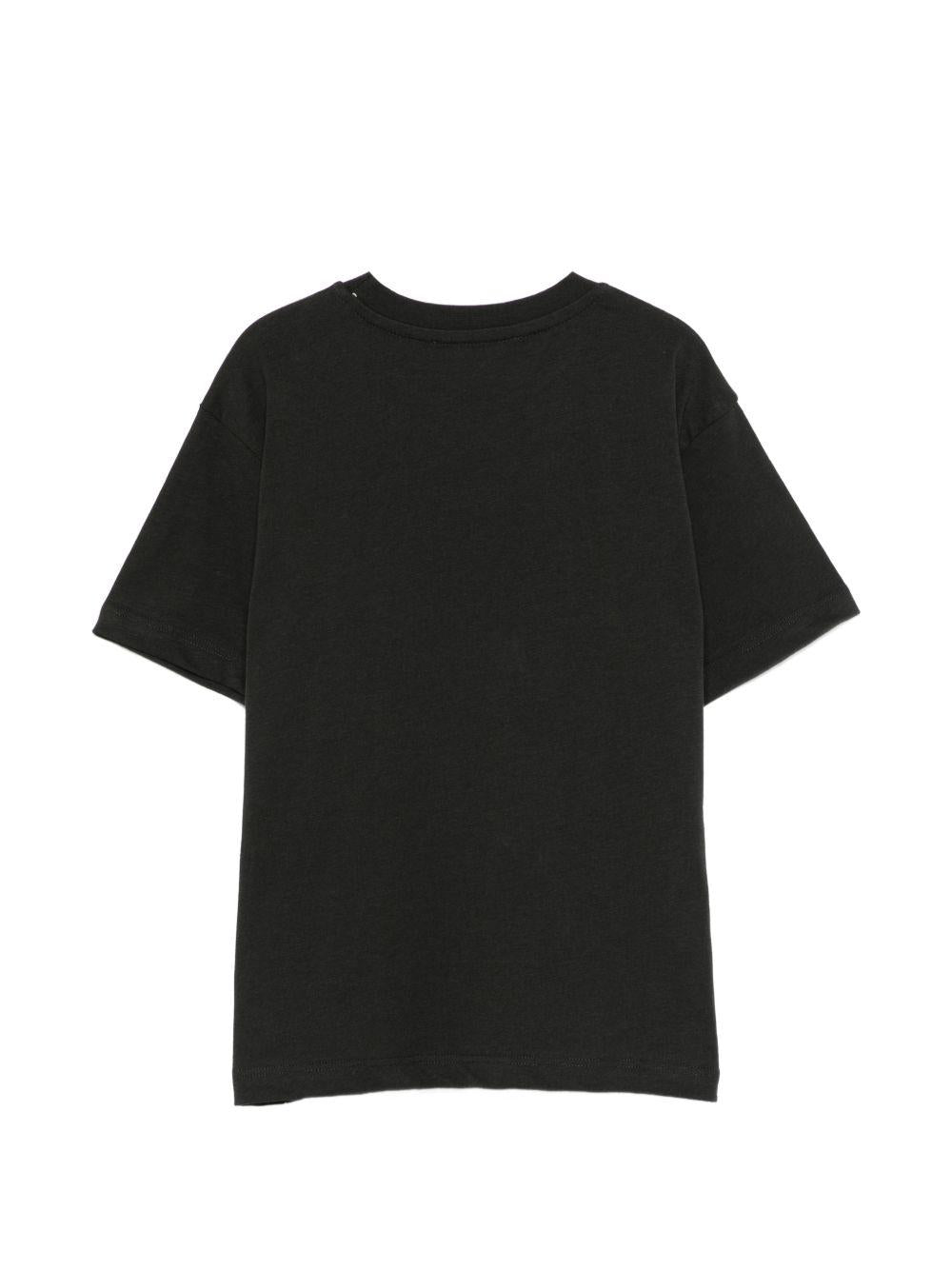 T-shirt nera per bambino S6MSJUTH222 MS040 Msgm Kids 