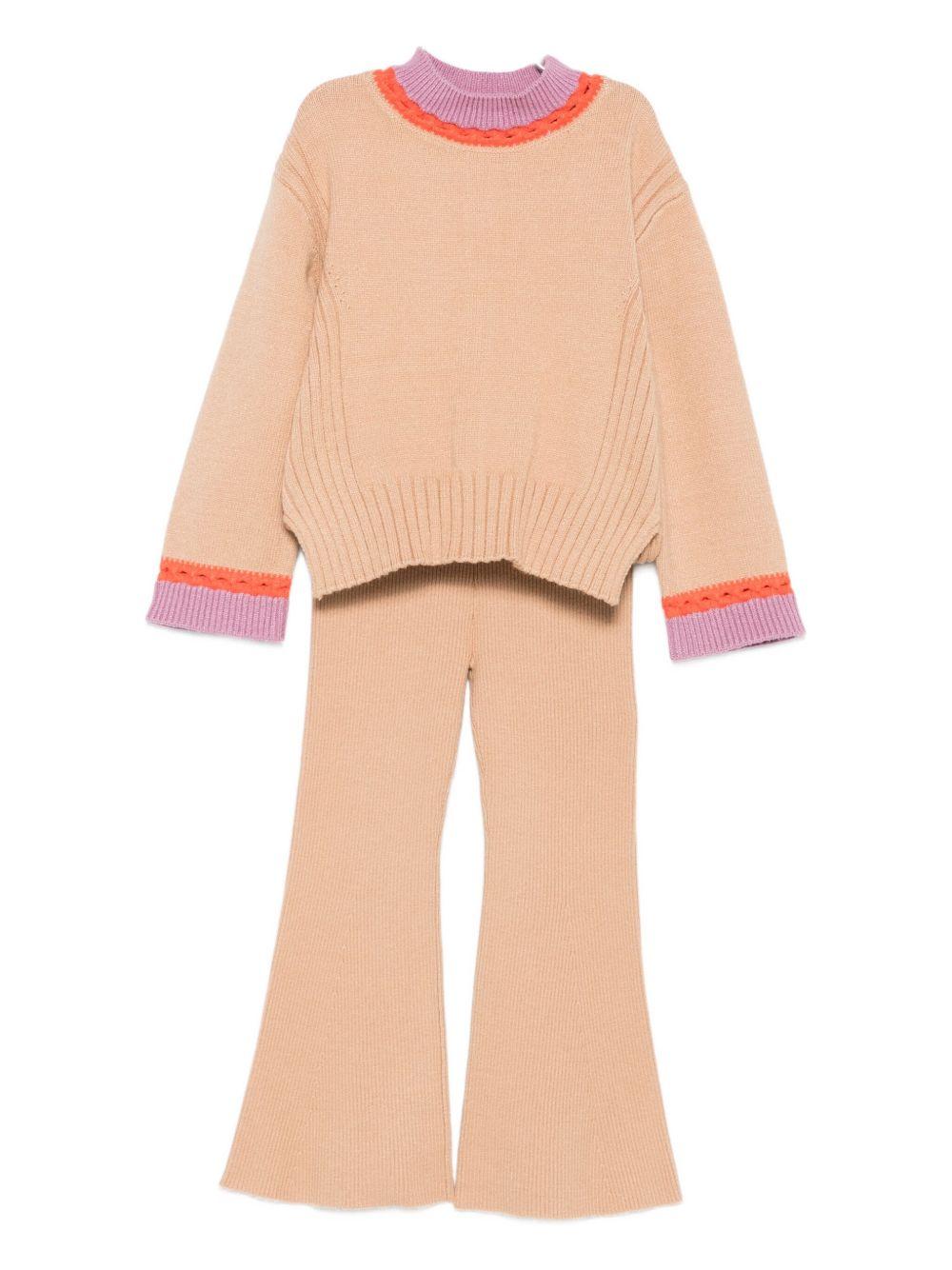 Completo marrone chiaro per bambina 5732 007 Abel & Lula 