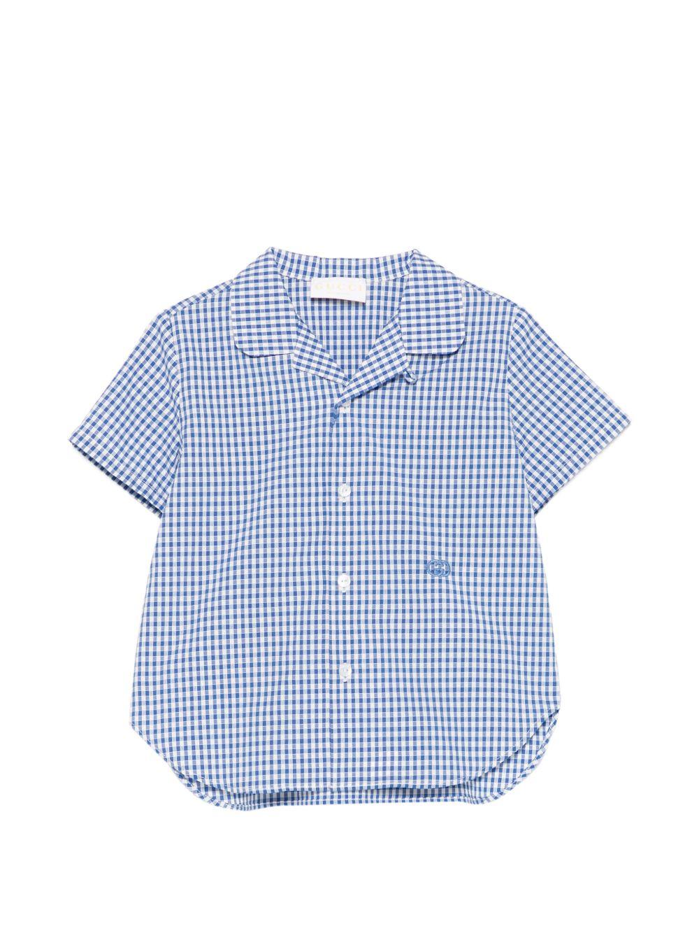 Camicia blu per neonato 851882XWA8D 4421 Gucci Kids 