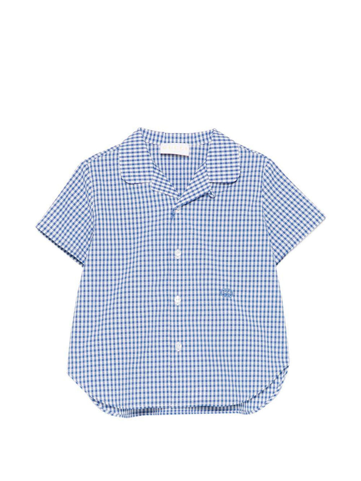 Camicia blu per neonato 851882XWA8D 4421 Gucci Kids 