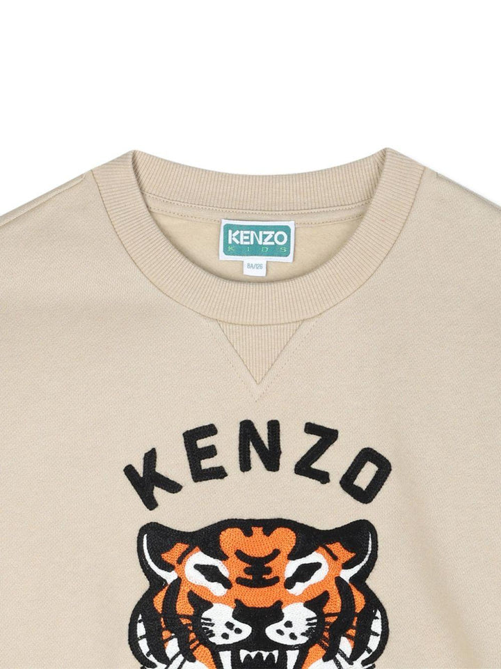 Felpa beige per bambino K61432 249 Kenzo Kids 