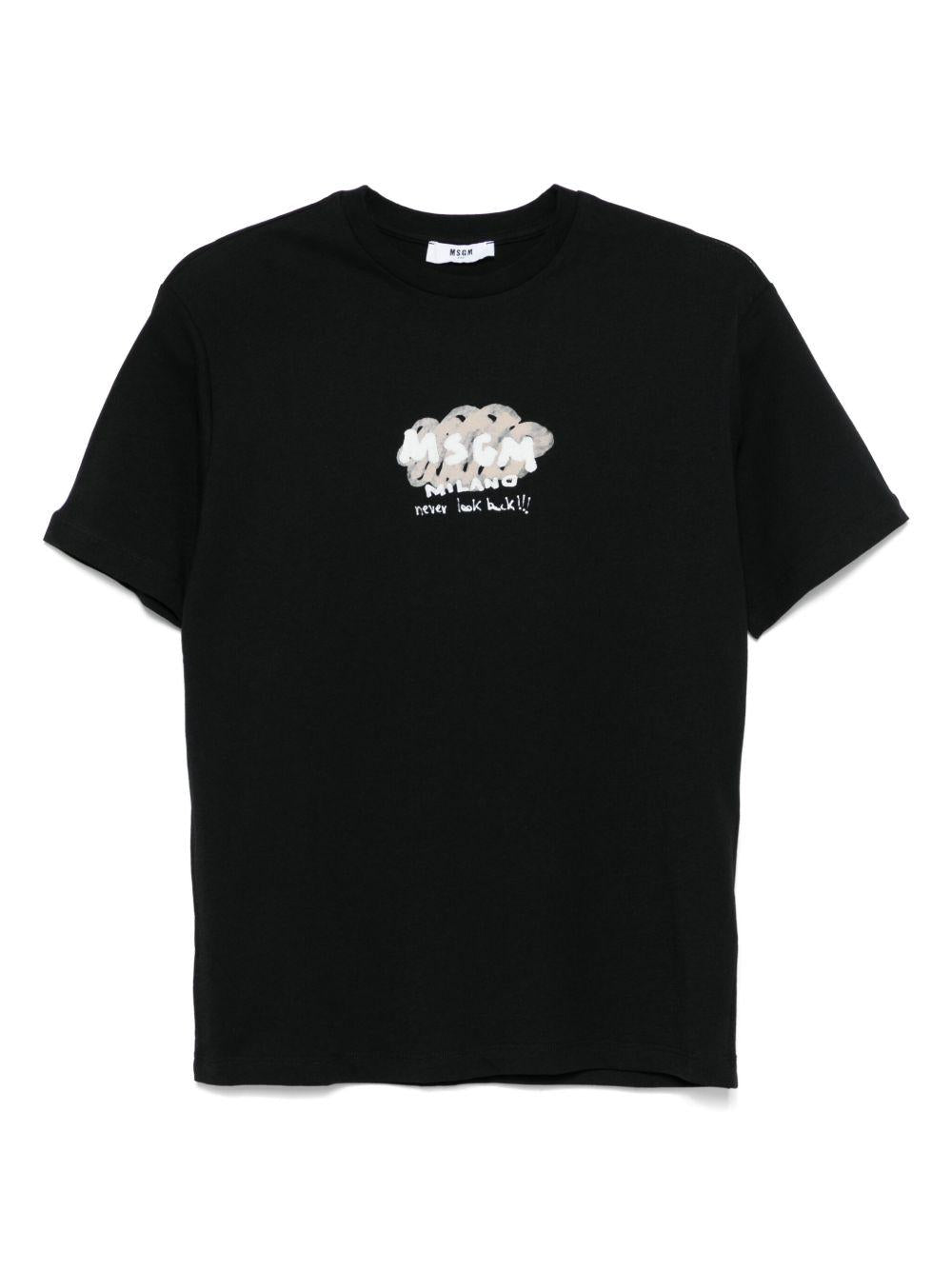 T-shirt nera per bambino
