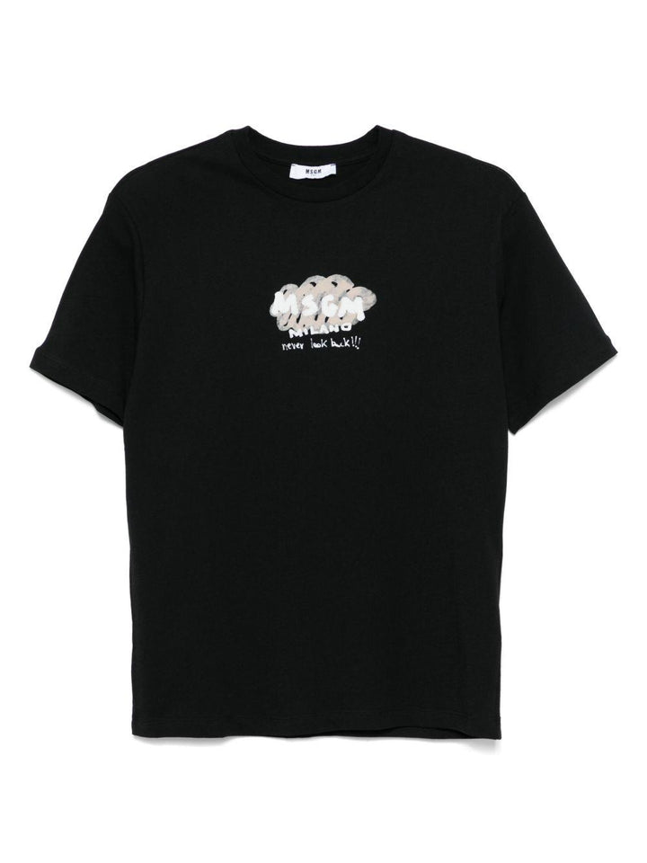 T-shirt nera per bambino
