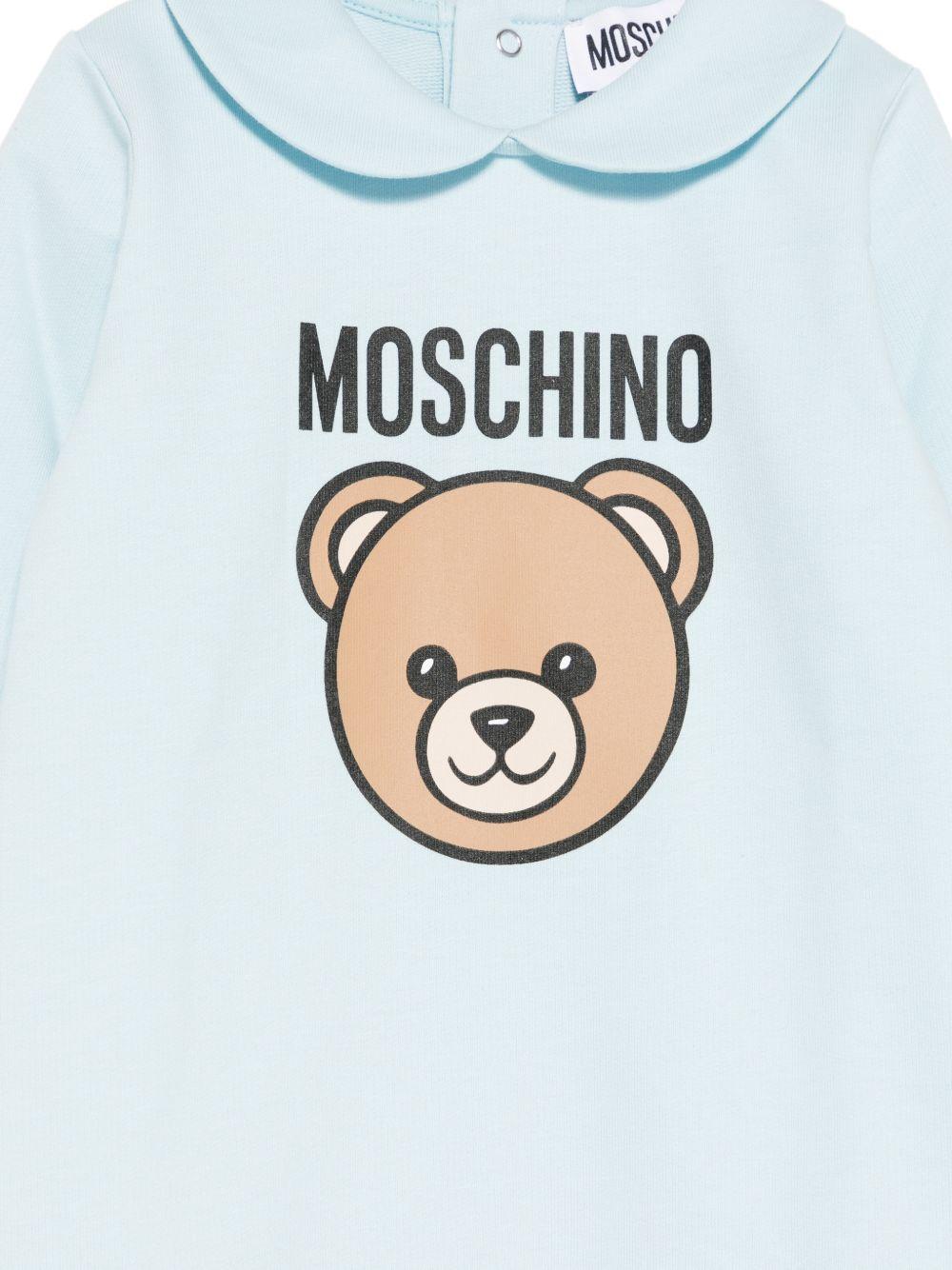 Tutina azzurra per neonato MUY097LCA19 40304 Moschino Kids 