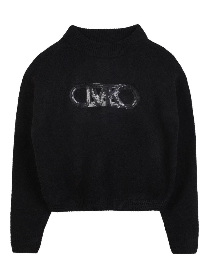 Maglione nero per bambina R30460 09B Michael Kors Kids 