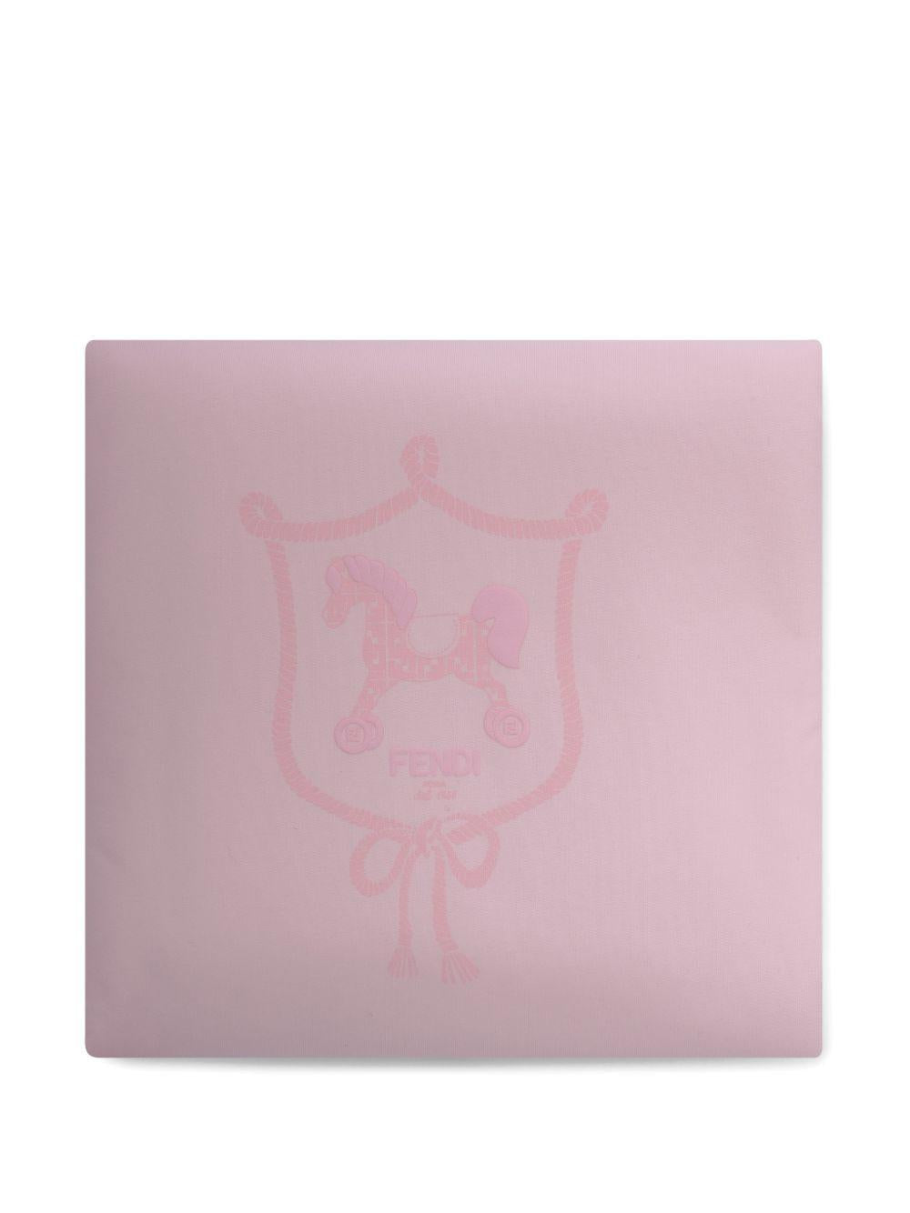 Coperta rosa per neonata BUJ3288RA F0C11 Fendi Kids 