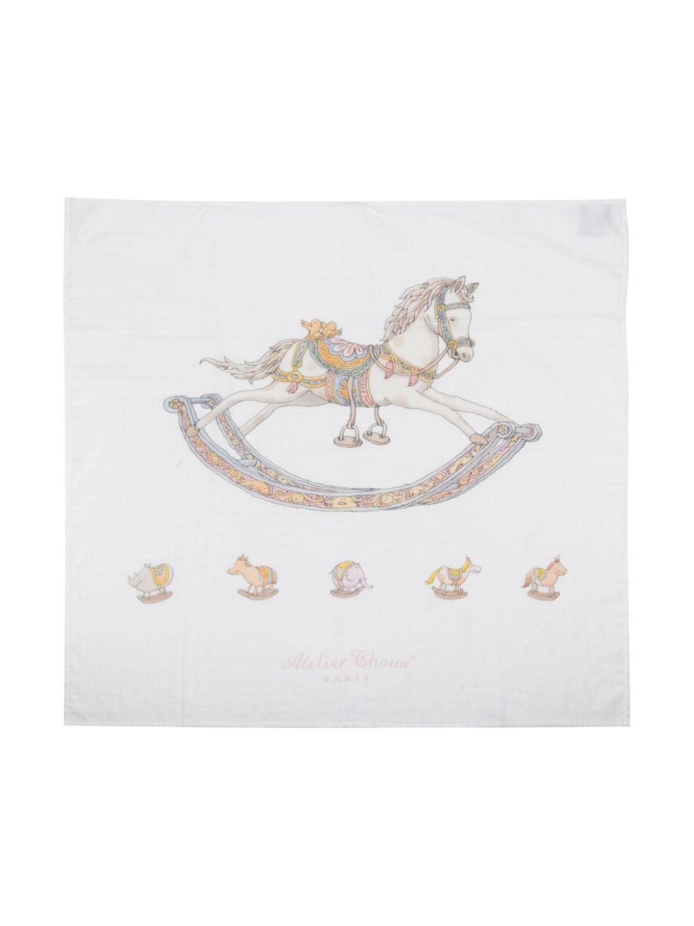 Coperta bianca per neonato CACQROHO OU Atelier Choux 