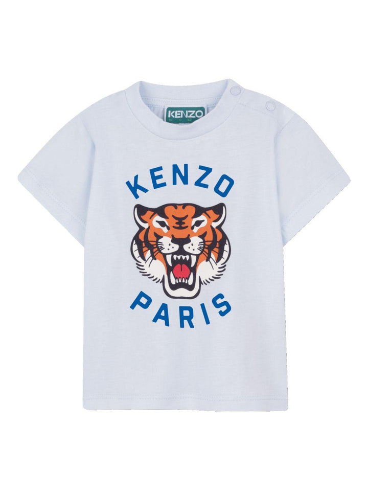T-shirt azzurra per neonato K61721 77M Kenzo Kids 